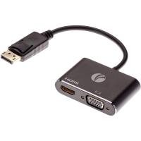 Кабель-переходник VCOM DisplayPort M/HDMI F/VGA F (CG640M-0.15)_0
