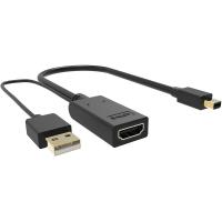 Кабель-переходник VCOM HDMI F/Mini DisplayPort M (CG497-0.15M)_1