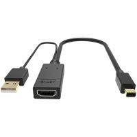 Кабель-переходник VCOM HDMI F/Mini DisplayPort M (CG497-0.15M)_0