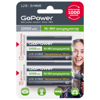 Аккумулятор бытовой GoPower HR20 D (00-00018323)_0