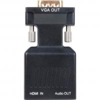 Переходник VCOM HDMI F/VGA M+mini jack 3.5 mm M (CA336A)_0