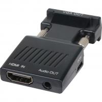 Переходник VCOM HDMI F/VGA M+mini jack 3.5 mm M (CA336A)_1